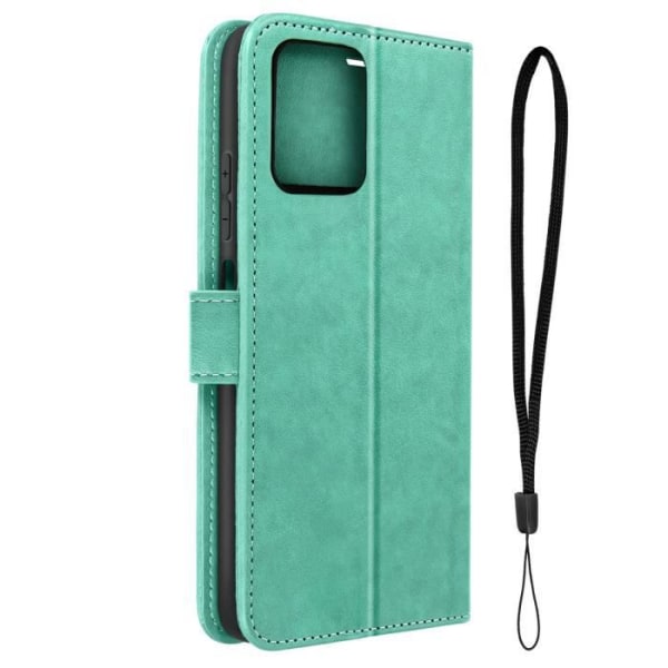 Mandala Flower Case til Xiaomi Redmi 10 og Redmi 10 2022 med grøn tegnebog Grön