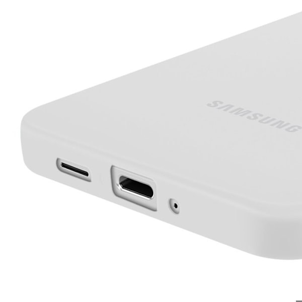Coque til Samsung S25 Edge Silikone Fleksibel Soft Touch Original Samsung Lys Grå