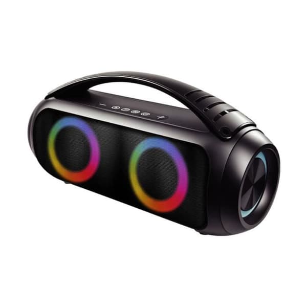 Bluetooth-højttaler - BigBen - Lysende 40W - Vandtæt - Bluetooth 5.3 - 10 LED-modes Svart
