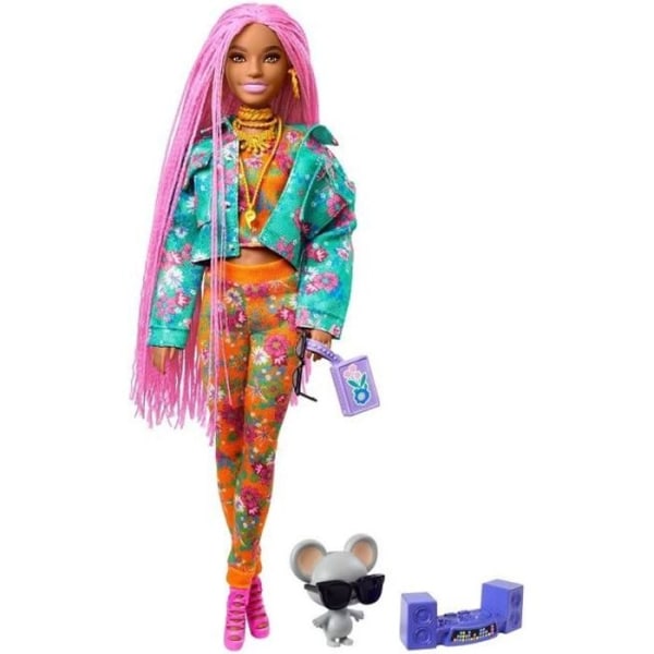 Barbie Extra Mouse DJ Doll - BARBIE varumärke - Unik och rolig modell - För barn från 3 år