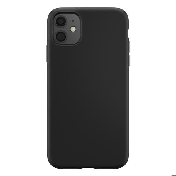 Silicone Cover til iPhone 11 Blød Beskyttelse Enkel og Stødabsorberende Mayaxess Sort Svart