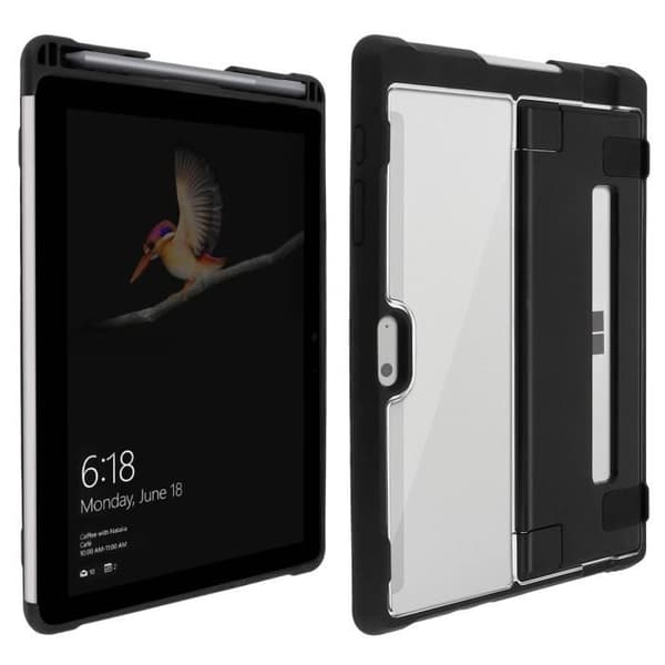 Coque - STM Goods - Microsoft Surface Go 10.1 - Rigide - Transparent - Indbygget støtte Vit
