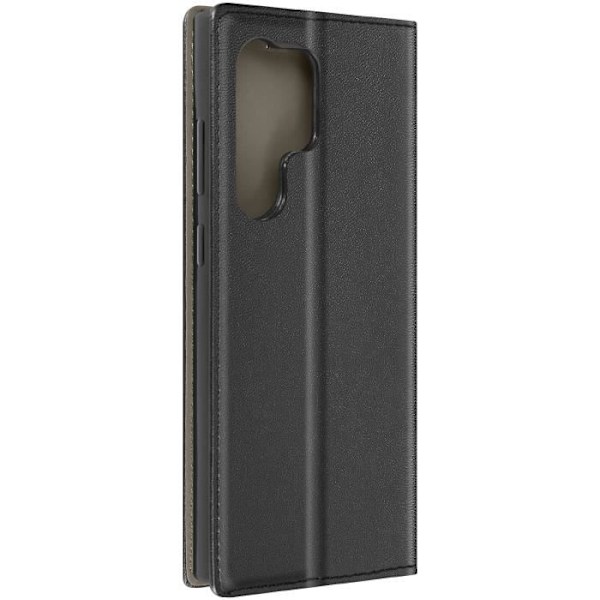 Fodral till Samsung Galaxy S24 Ultra - AVIZAR - Funktion för plånboksställ - Svart Svart