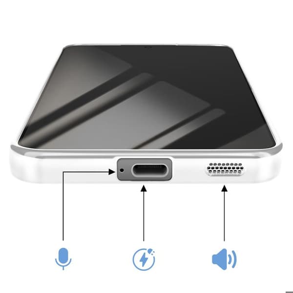 Cover til Galaxy A57 Kompatibel med MagSafe med Grå Kromkant Grå