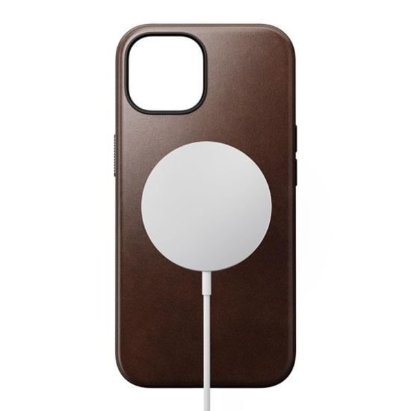 Nomad Coque Modern Horween nahkakotelo iPhone 15 Brownille