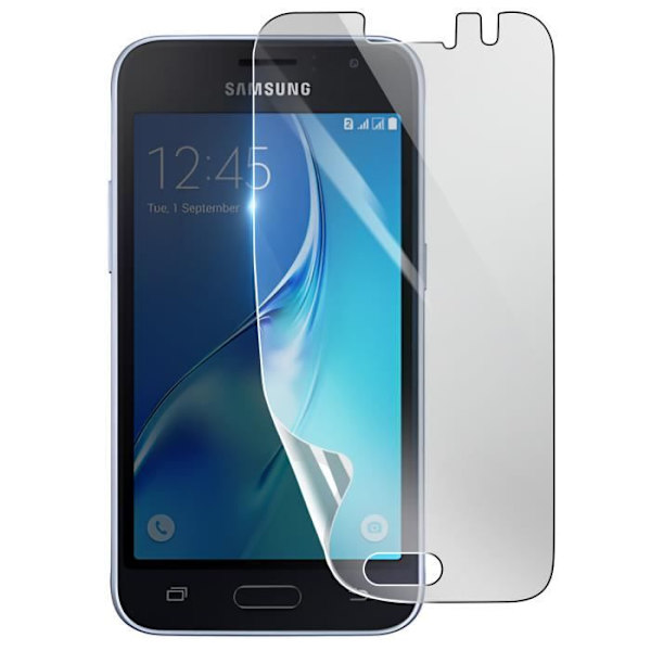 Näytönsuoja - 3MK - Samsung Galaxy J1 2016 - Iskunkestävä Hydrogeeli - Läpinäkyvä - Naarmuuntumaton Transparent