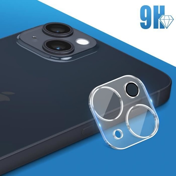 Kamerafilm - AVIZAR - iPhone 14/14 Plus - 9H härdat glas - Anti-fingeravtryck - Transparent Transparent