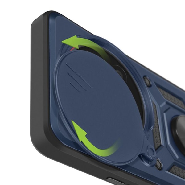 Coque til Xiaomi 15 Ultra Ring Support med Kamerabeskyttelse Mayaxess Blå Nat Blå
