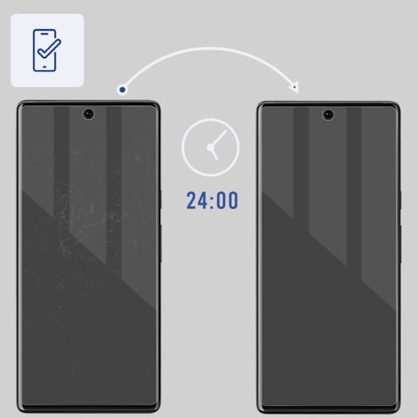 Suojakalvo - 3mk - Google Pixel 6 Pro - Itseparantuva - Antibakteerinen - Kirkas Valkoinen Transparent