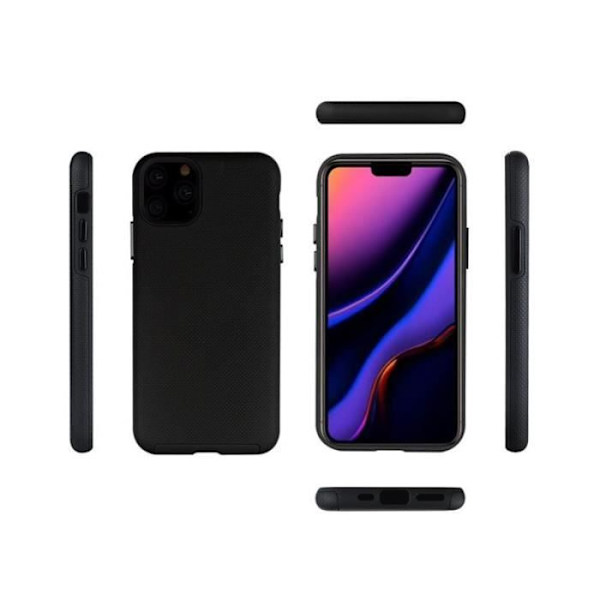 Cover til iPhone 14 Pro Max - EIGER - stift med 2 ultra-forstærkede anti-fald lag 4M - Sort Svart