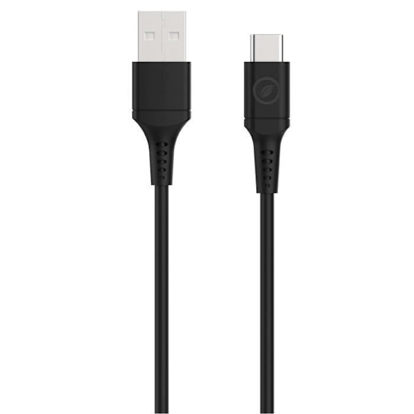 USB-C till USB-A 2.0-kabel 60W Laddning och synkronisering 1,2m Muvit Black Svart