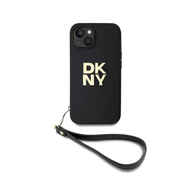 DKNY håndledsrem Stock-logo - etui til iPhone 14/15/13 (sort)