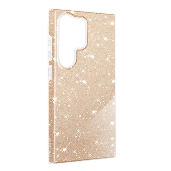 Taske til Samsung S24 Ultra Glitter Silikone Semi-rigid Fine Gold Gul