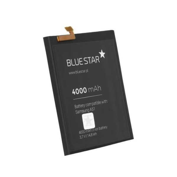 Udskiftningsbatteri Samsung Galaxy A51 4000mAh Li-Ion Blå stjerne Sort
