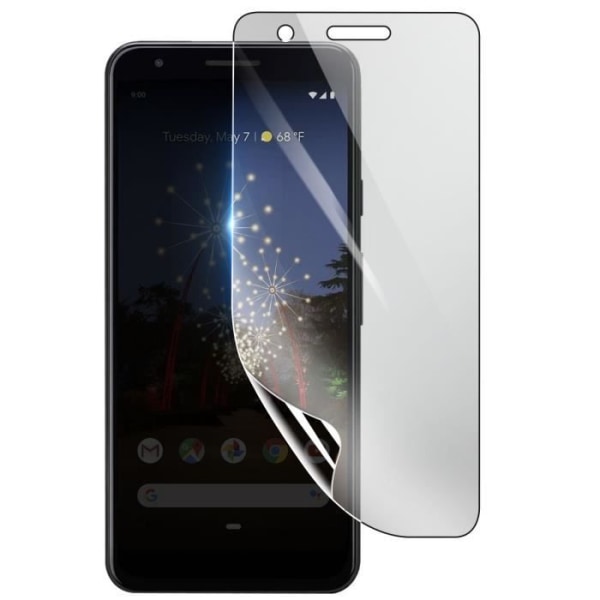 Näytönsuoja - 3MK - Google Pixel 3A XL - Iskunkestävä Hydrogeeli - Läpinäkyvä - Naarmuuntumaton Transparent
