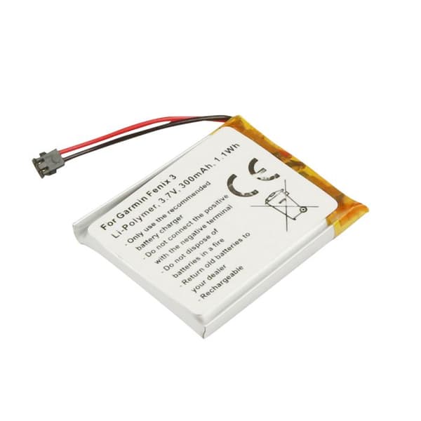 Batteri til GPS-ur Garmin Fenix 3 Li-Polymer 3.7V 300mAh 1.1Wh
