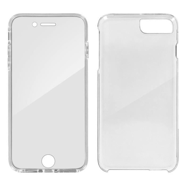 Läpinäkyvä kokorunkoinen kova etukotelo iPhone 7 Plus / iPhone 8 Plus Transparent