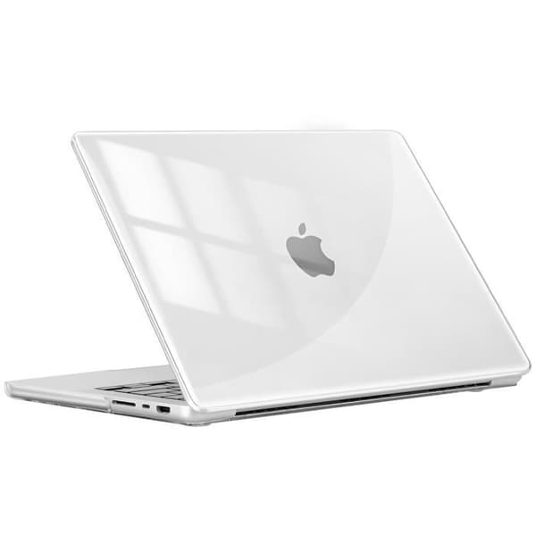 Skrivebeskyttelse til MacBook Pro 14 - MW - Transparent - Polycarbonat - Antiglid - Indbyggede ventilationer Transparent