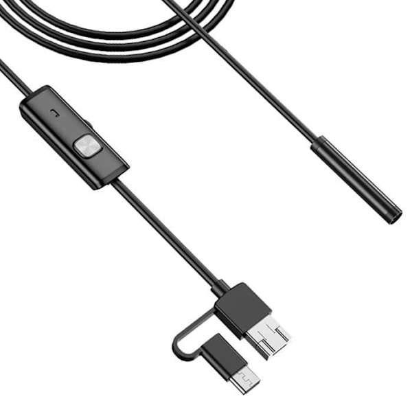 AVIZAR IP67 vandtæt endoskop - 5m USB-C Micro USB USB-kamera - Skjult kamerafunktion