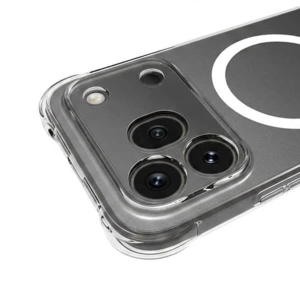 Cover til Honor 600 Pro Stødabsorberende Magnetisk Forstærket Transparent Vit
