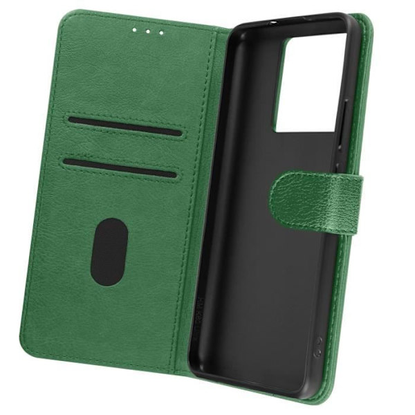 Kotelo Xiaomi 13T:lle ja 13T Prolle - AVIZAR - Chesterfield Series - Jalustatoiminto - Vihreä Grön
