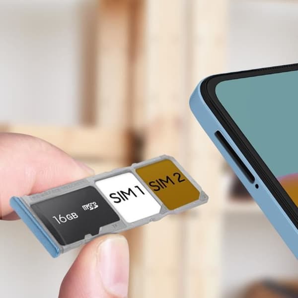 SIM-kortslåda - Xiaomi - Redmi Note 11 - Blå - Dual Nano SIM - Micro-SD blå