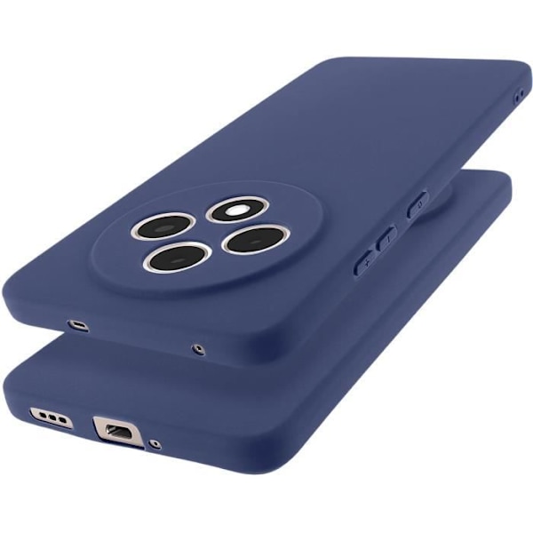 Coque för Oppo Reno 12F Silikon Mjuk Matblå Natt Blå