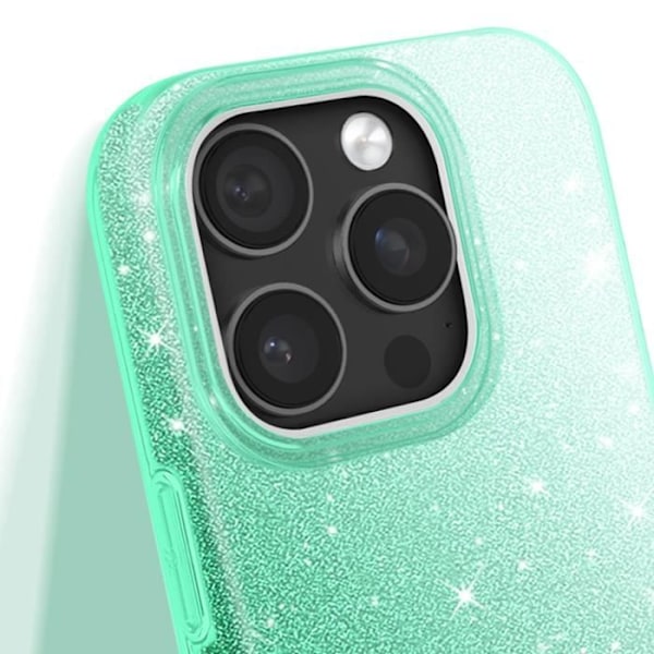 Glittrande Skal för iPhone 16 Pro Stöttålig Grön Grön