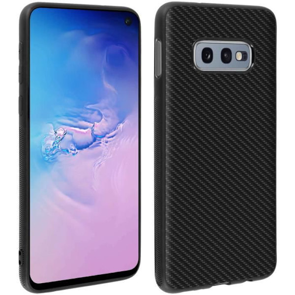 Coque - AVIZAR - Samsung Galaxy S10e - Silikon gel - Kolförstärkande effekt - Fullständigt skydd Svart