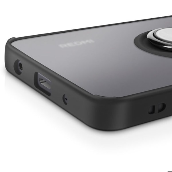 Coque til Xiaomi Redmi A5 Magnetisk Ring Gennemsigtig Sort