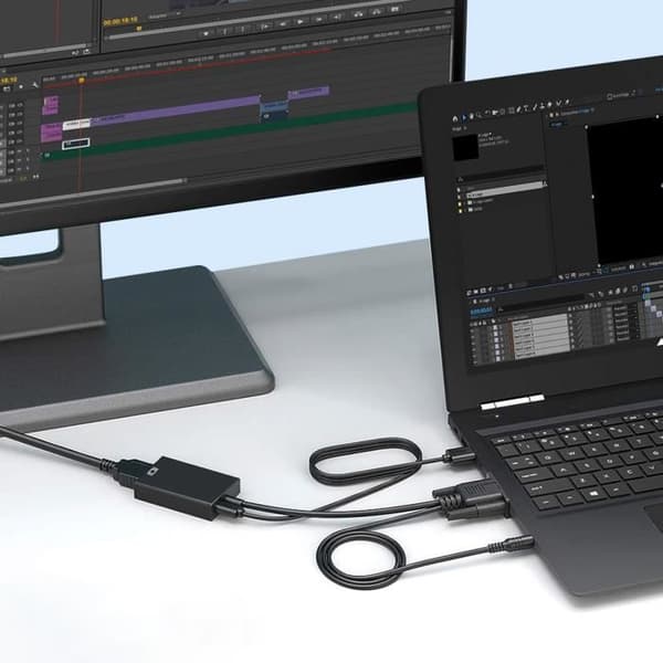 Videoadapter - AVIZAR - VGA til HDMI - 1080p - Audio Jack 3.5mm - Sort