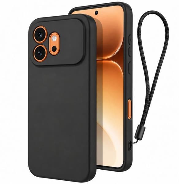 Cover til Honor 600 Blød Beskyttelse med Håndledsrem Sort Svart