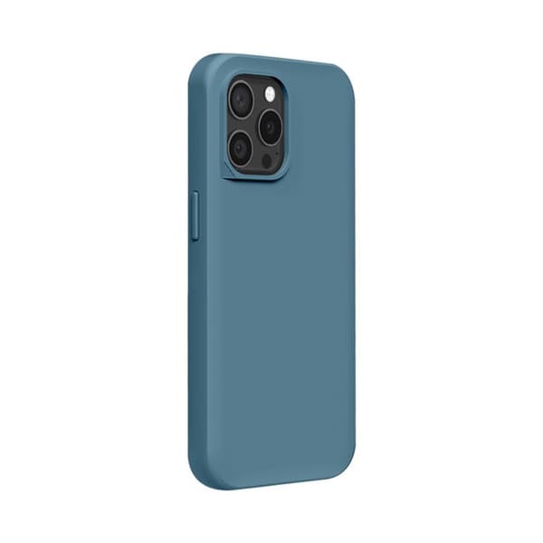 MagSafe-cover til iPhone 15 Pro Max, blød, stødabsorberende, SolidX-serie, Rhinoshield, blå Blå