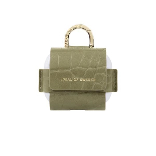 Mini Sac AirPods 3 - IDEAL OF SWEDEN - Model Flo - Syntetisk læder - Grøn - Karabinhage Grön
