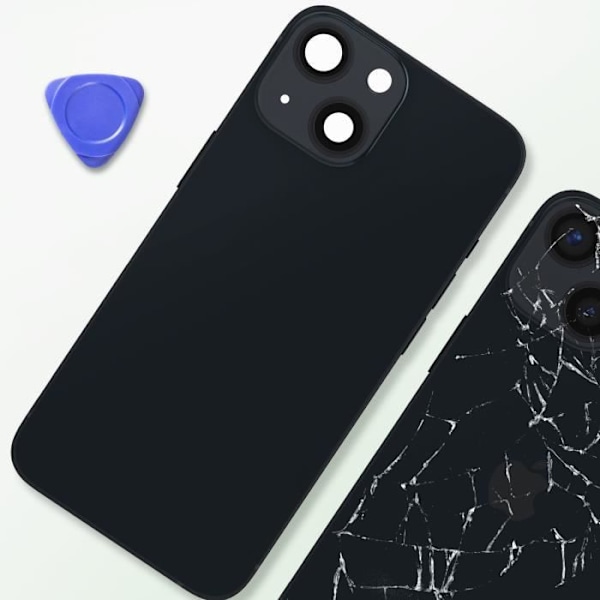iPhone 13 Mini chassis - AVIZAR - Sort - Udskiftning bagrude Svart