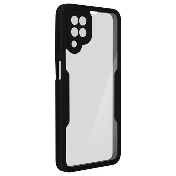 Heldeksel - Samsung - Galaxy A12 - Robust plexiglas - Polymer - Stødabsorberende Svart