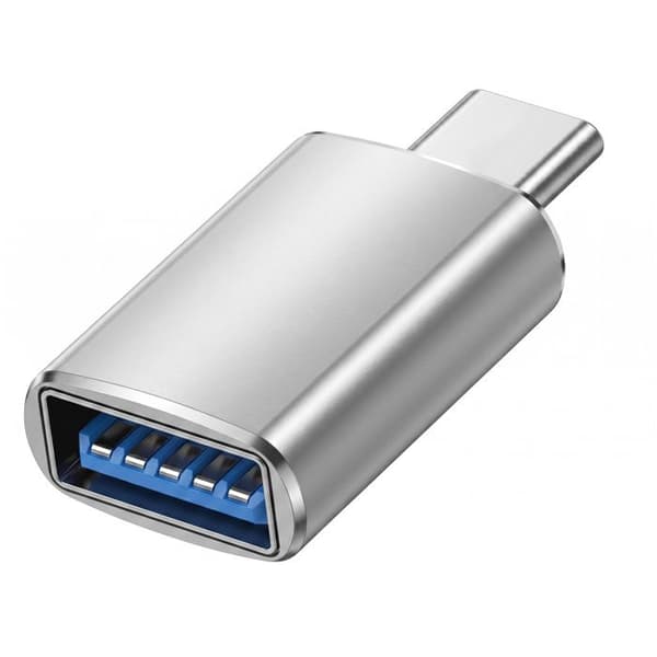 USB-C OTG-adapter Hane till USB 3.0 Hona Blå Stjärna Silver
