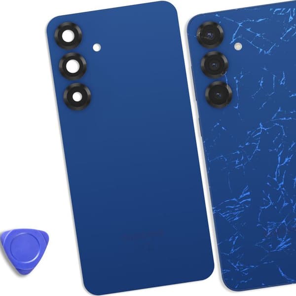 Bagcover - SAMSUNG - Galaxy S25 - Lavendelgrå - Original - Forenklet installation Grå