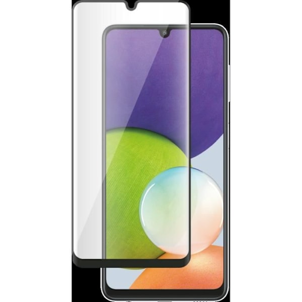 2.5D hærdet glas Galaxy A22 4G Sort