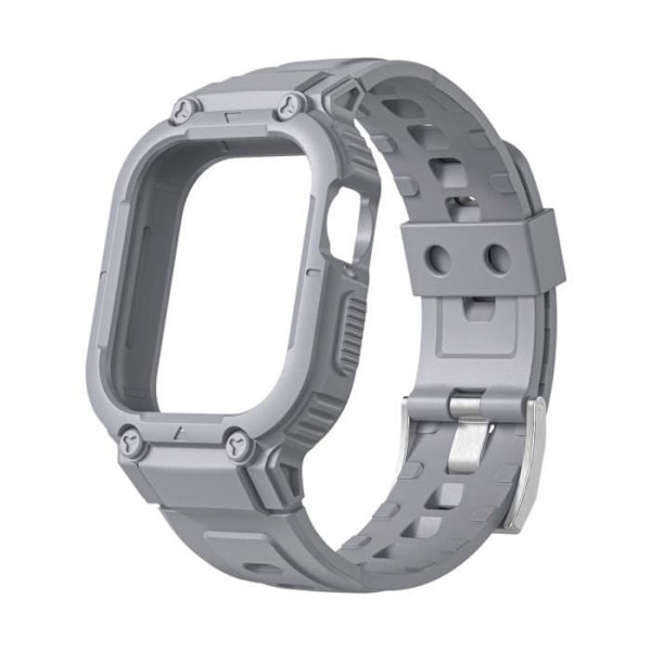 Rem för Apple Watch 41 mm / 40 mm / 38 mm silikon med stötsäker fodral grå Grå