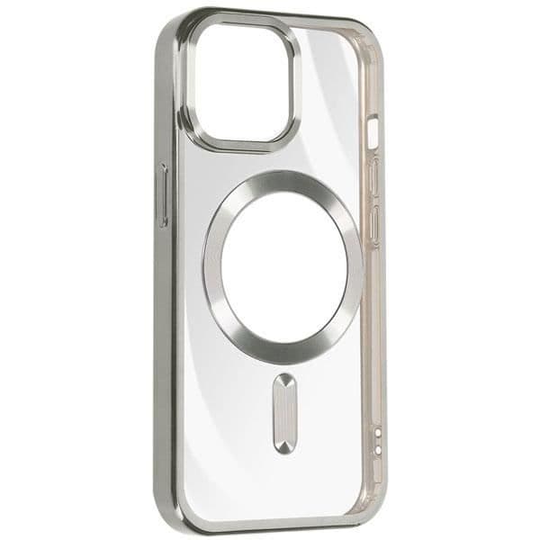 Coque MagSafe - Apple - iPhone 15 Pro - Silikone - Kamera Beskyttelse - Kromsølv Pengar