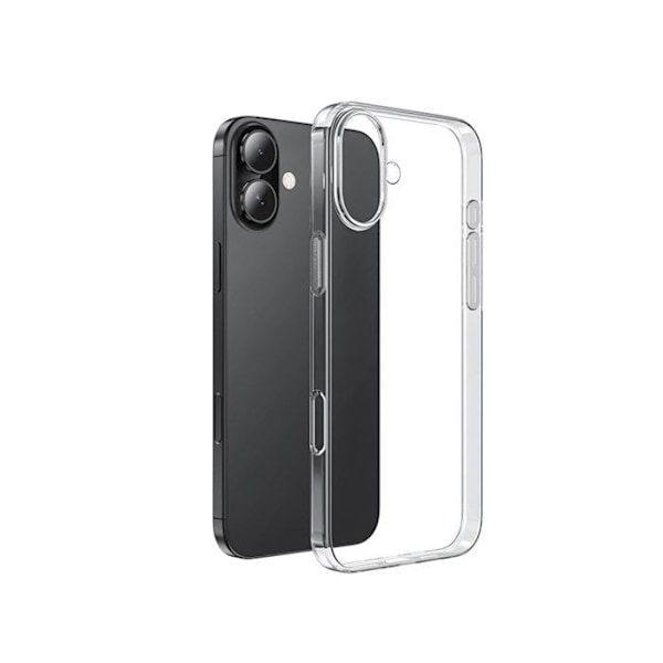 Fodral för iPhone 16 Plus Mjuk Kompatibel med Trådlös Laddning Jaym Transparent Vit