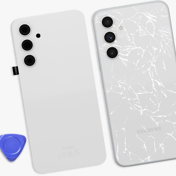 Batteri Cache til Galaxy A54 med Indbygget Klæbende Hvid Vit