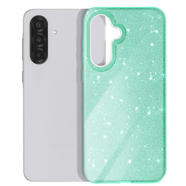 Glittrande skyddsfodral för Samsung Galaxy A36 Stötsäkert Grönt Grön