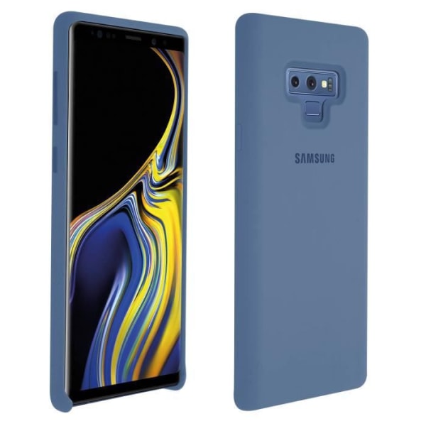 Coque - Samsung - Galaxy Note 9 - Silikone - Soft Touch - Sort/Blå Svart blå