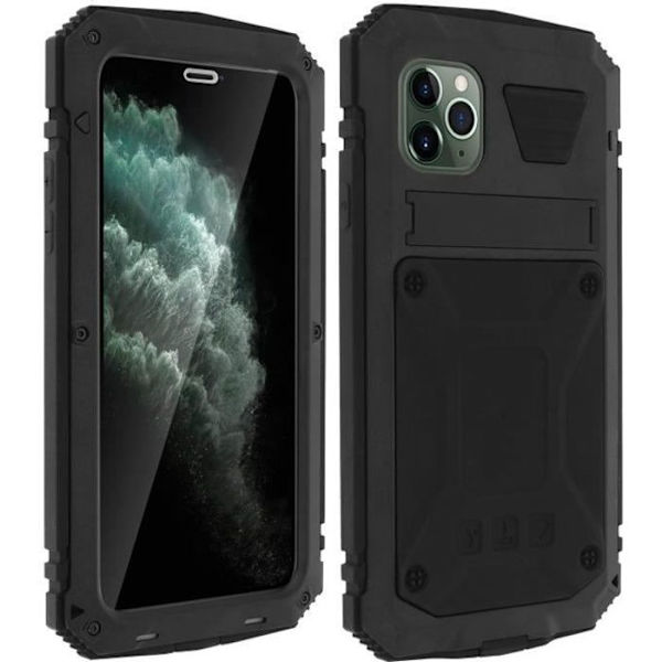 Telefonfodral - Tankserien - iPhone 11 Pro Max - Stötresistent - Videostöd - IP54 Svart