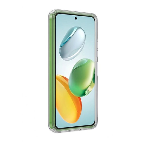 Skyddspaket för Honor 200 Smart Fodral i mjukt TPU och 7H härdat glas Moxie Transparent Vit