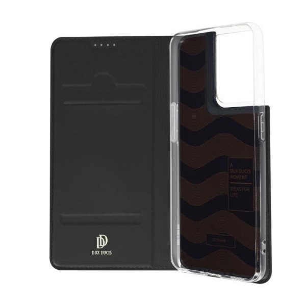 Oppo Reno 8 5G Flip Cover-korthållare Videostöd Dux Ducis Black