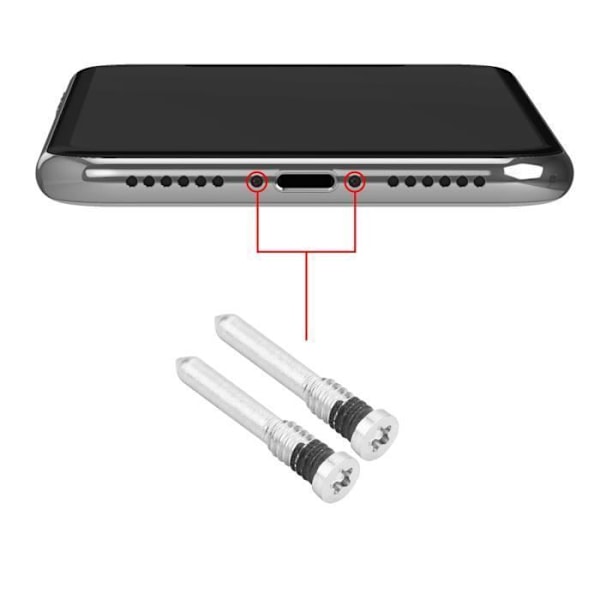 Pentalobe skrue til iPhone X - AVIZAR - Fastgørelse og reparation - Grå - Robust Grå