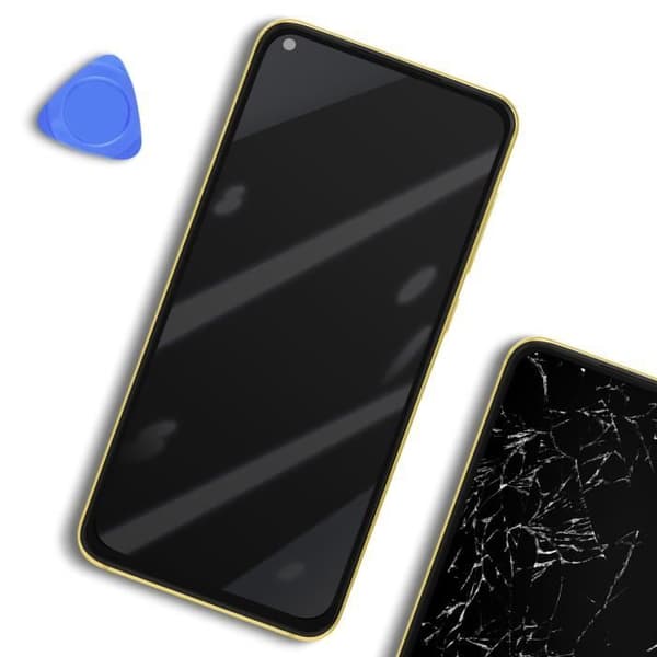 LCD-skärm - Xiaomi - Mi 11 Lite 5G - Gul - Touchscreen - Förmonterad chassi Gul